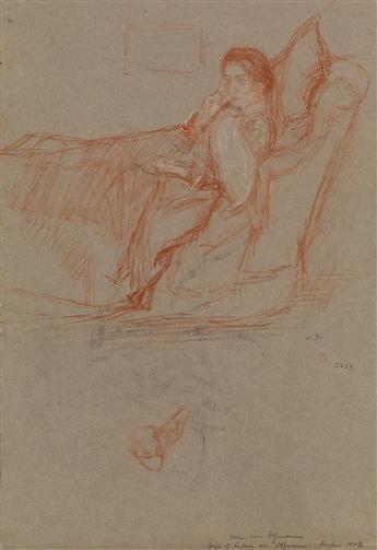 WILLIAM ROTHENSTEIN (Bradford 1872-1945 London) Portrait of Adolph von Menzel.